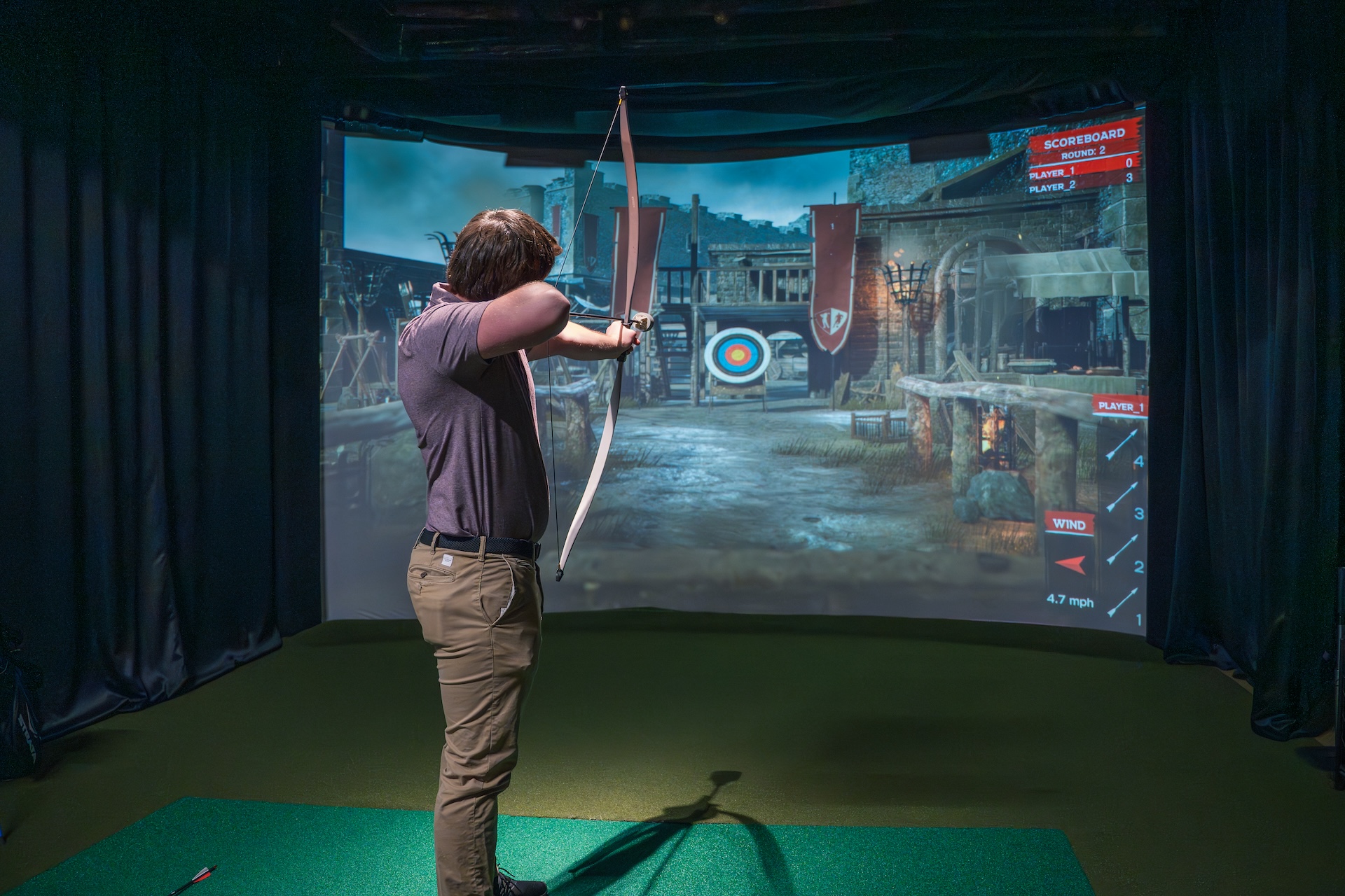 Archery games in Ray's Bay at Clubhouse Muncie